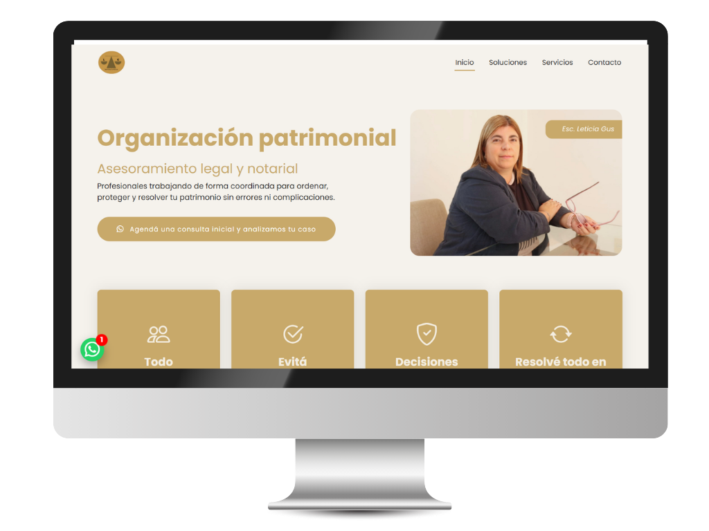 Diseño web creativo y moderno en Uruguay - Portafolio Moderna Webs
